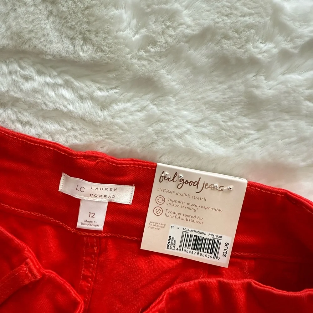 NWT LC Lauren Conrad Super High Rise Patch Pocket Shorts